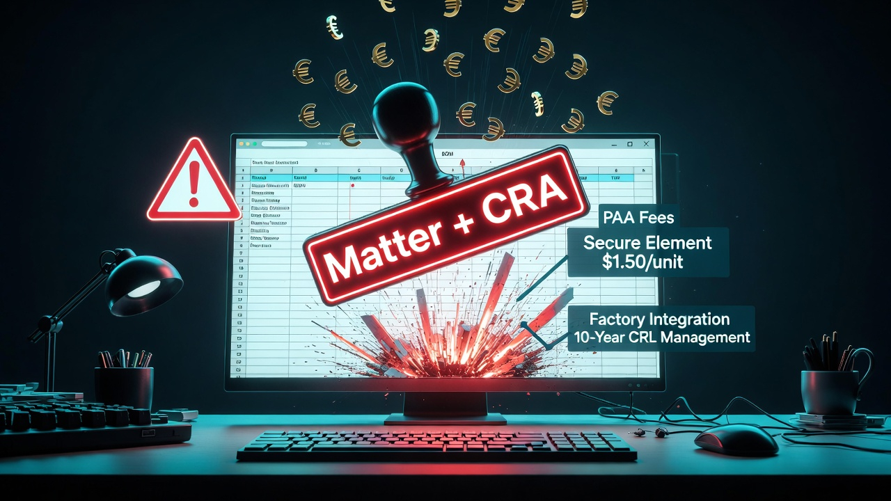 Budget impact of Matter PKI and CRA compliance for certificate infrastructure