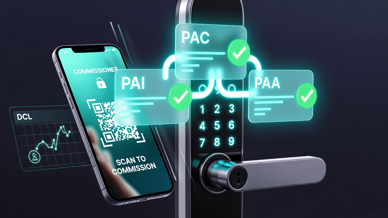 Matter commissioning flow and attestation