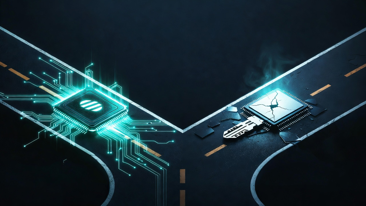 IoT secure element vs software key storage: two security models for IoT devices showing hardware-bound keys versus software keystores