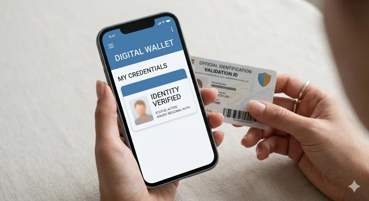 Verifiable credentials shift the trust model from hierarchical certificate chain validation to issuer-holder-verifier. PEMKey, demonstrated at the SARB PEM Industry Dialogue on 9 April 2026, is the South African instance of this pattern.