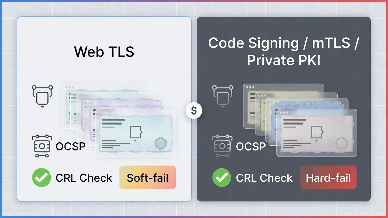 When revocation still matters: client auth, IoT, enterprise trust stores, and cases where offline verifiers enforce CRL/OCSP.