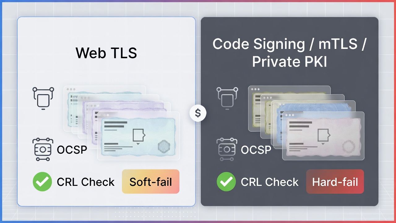 When revocation still matters: client auth, IoT, enterprise trust stores, and cases where offline verifiers enforce CRL/OCSP.