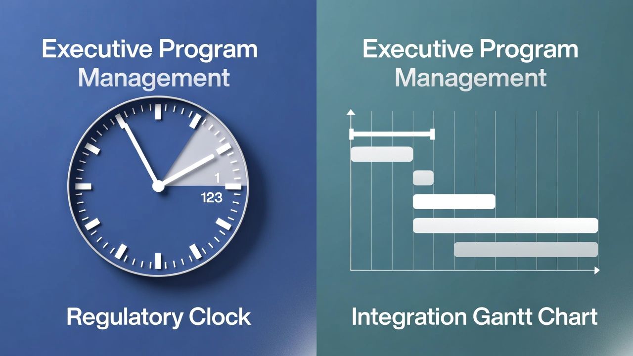 Regulatory close gates PKI integration: months of independent operation before cross-trust work can start in earnest.