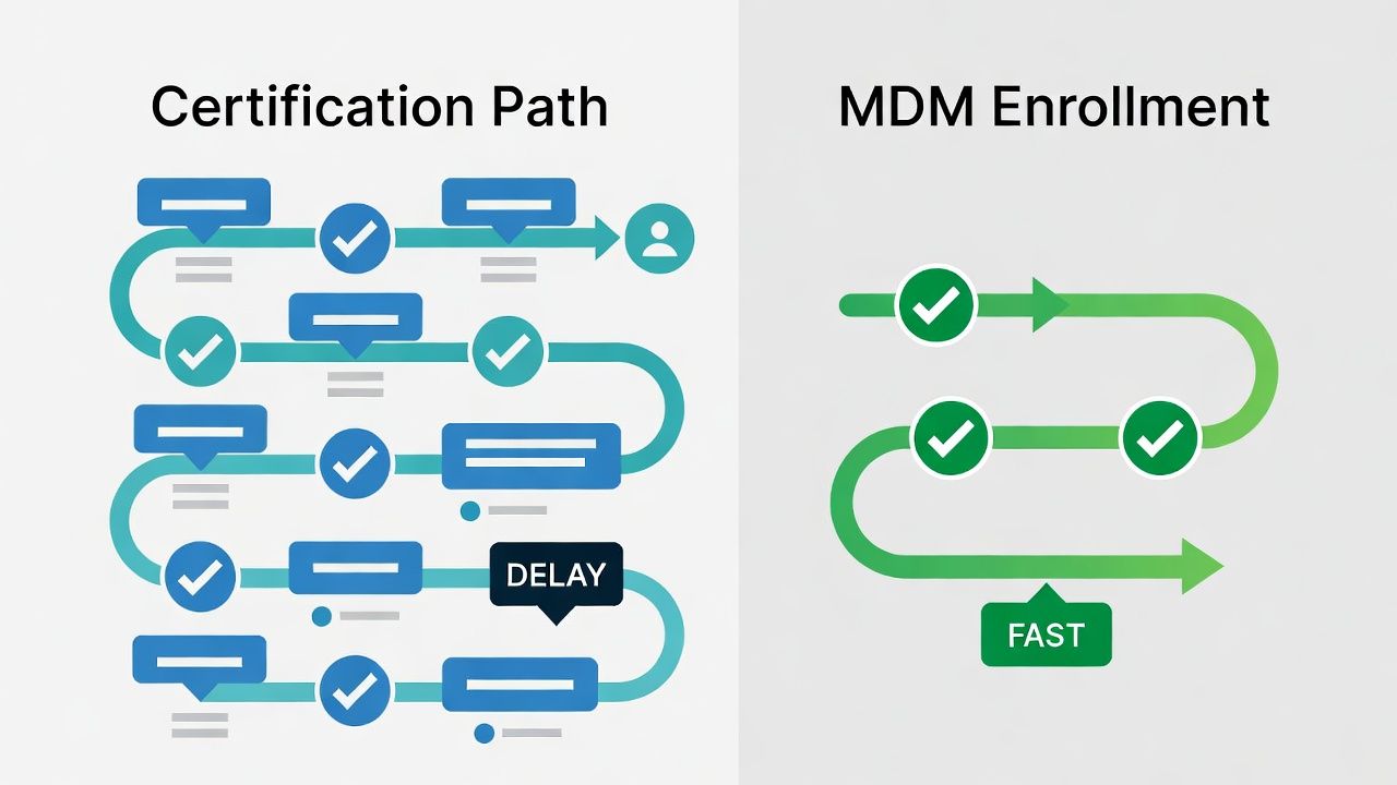 Medical devices as the long tail of SCEP: cleared firmware, containment, and risk acceptance on the clinical network.