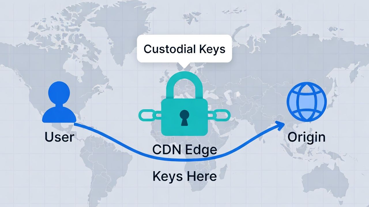 TLS at the CDN or cloud edge trades performance and DDoS absorption for custodial private keys—make that trade consciously.